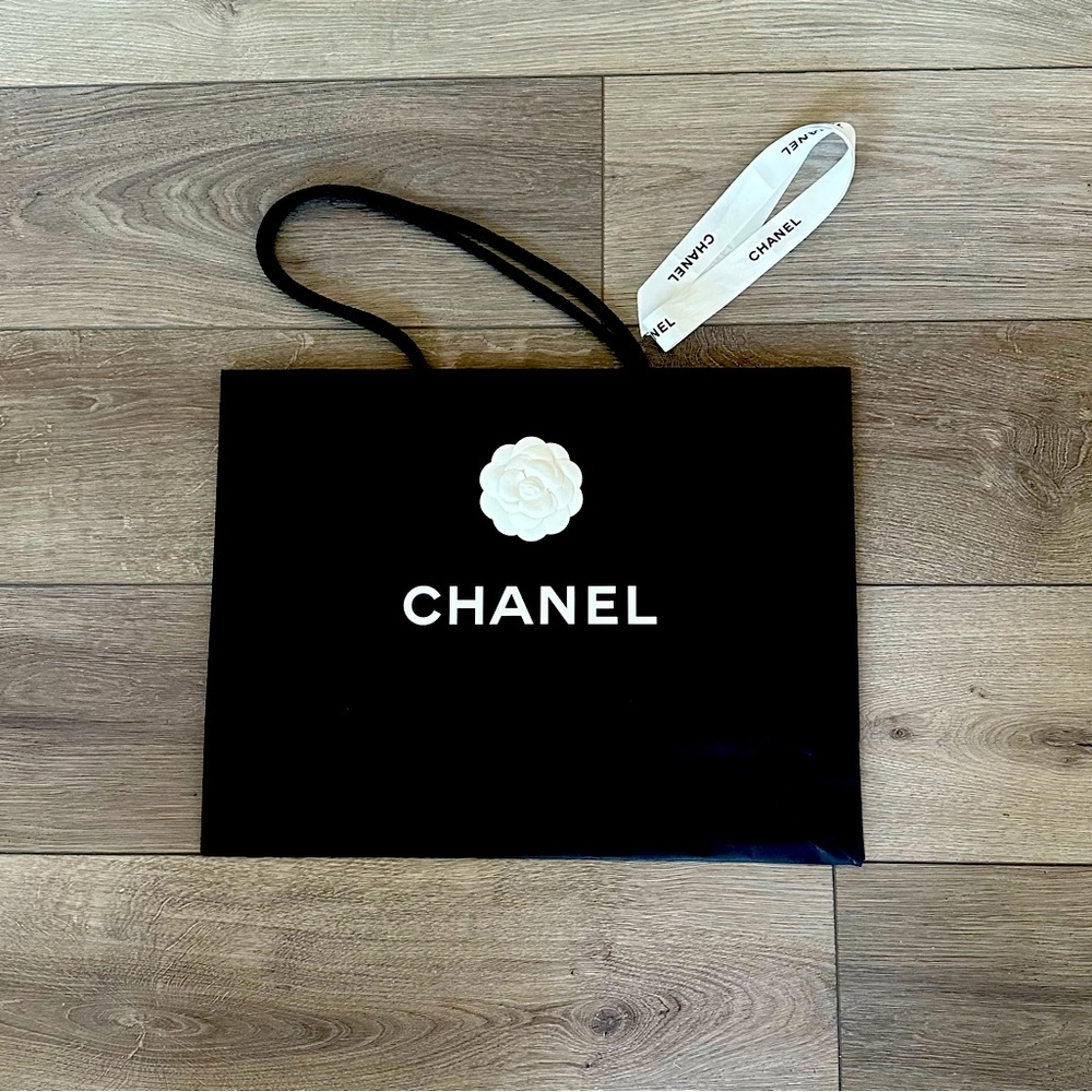 Authentic Chanel Gift Bag with Ribbon (Medium)